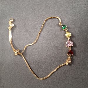 Elegant Multi-Color Gemstone Bracelet